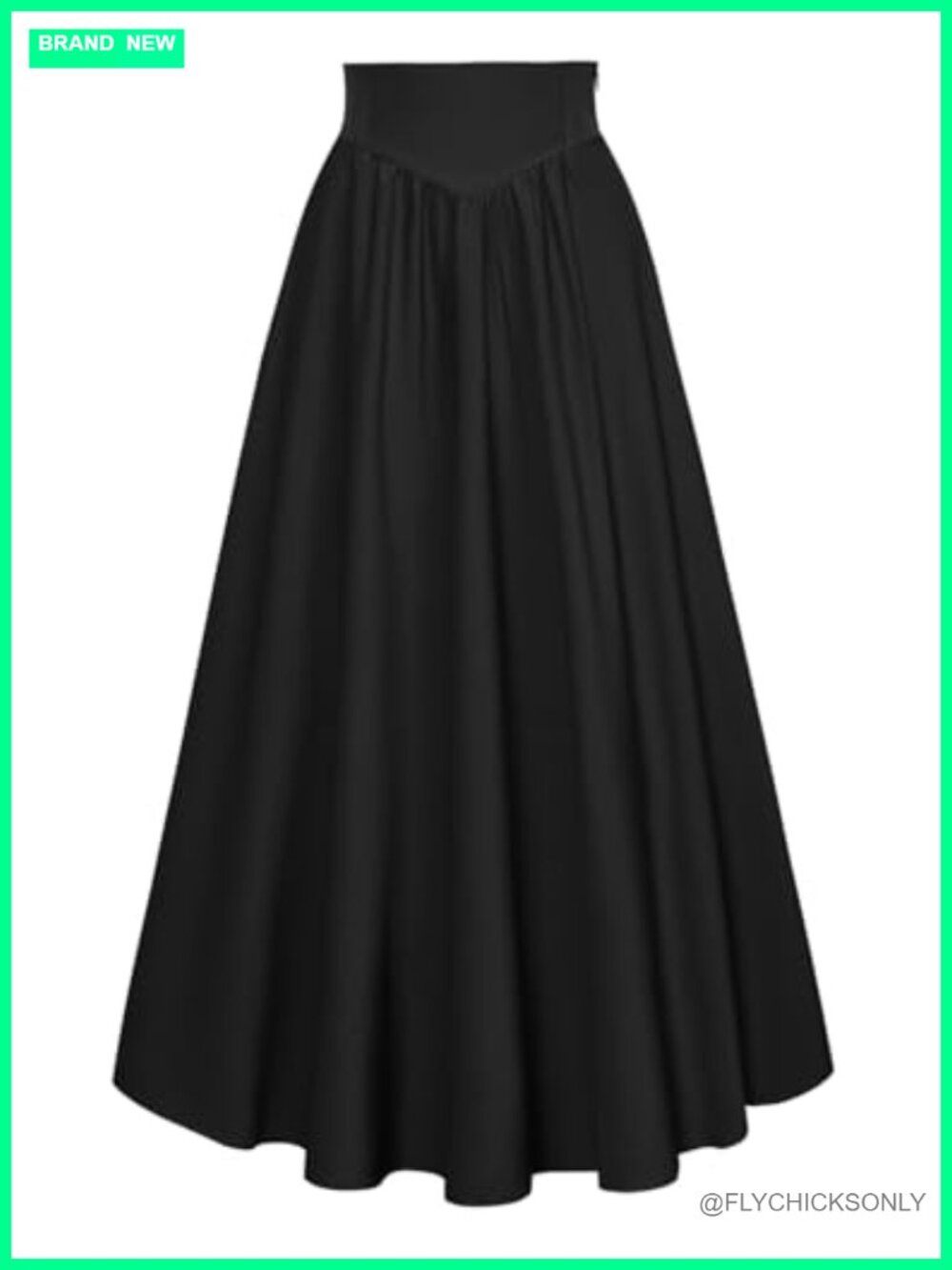 Renaissance Victorian Flowy A-Line Maxi Skirt High Waist Lined Long Skirt